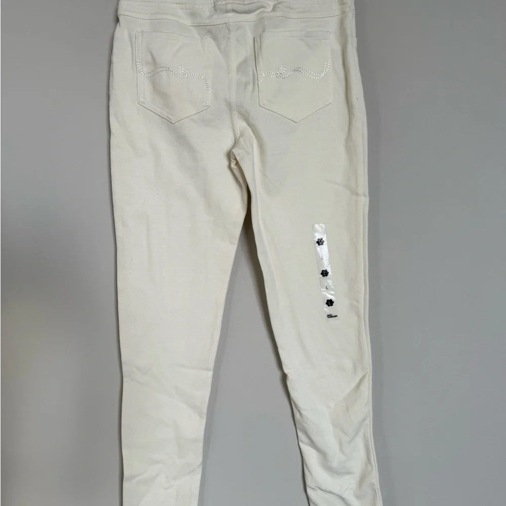 Epic Threads Cream Pull On Jeggings Size L NWT